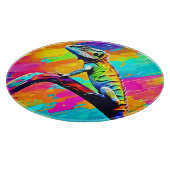 Neonscale Lizard Schneidebrett (Ecke)