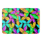 Neonscape Leaf Muster Badematte (Vorderseite)