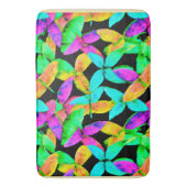 Neonscape Leaf Muster Badematte (Vorderseite Vertikal)