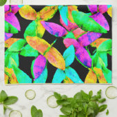 Neonscape Leaf Muster Geschirrtuch (Gefaltet)
