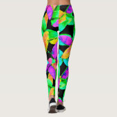 Neonscape Leaf Muster Leggings (Rückseite)