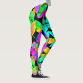 Neonscape Leaf Muster Leggings (Rechts)