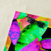 Neonscape Leaf Muster Strandtuch (Beispiel)