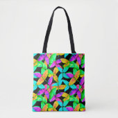 Neonscape Leaf Muster Tasche (Vorderseite)