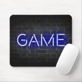 Neonschild an der Ziegelwand Mousepad (Mit Mouse)