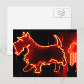 Neonschild Route 66 Postkarte (Vorne/Hinten)