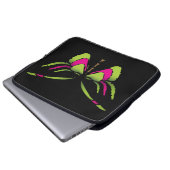 Neonschmetterling Laptopschutzhülle (Vorne Knopf)