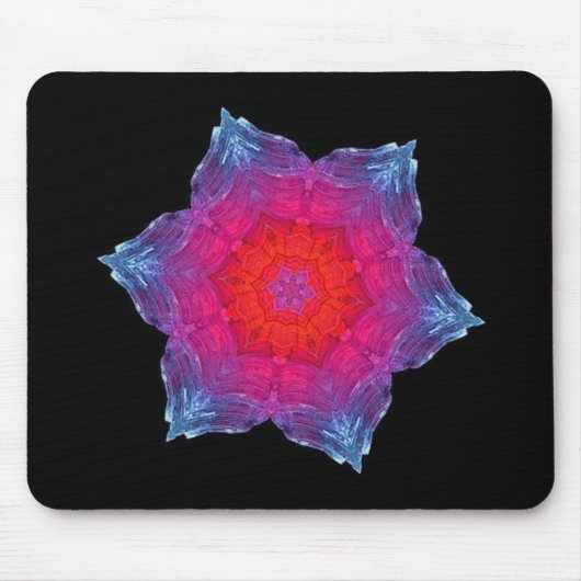 Neonschneeflocke Mousepad (Vorne)