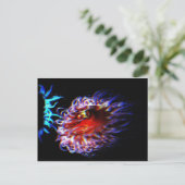 Neonseeanemonen Postkarte (Stehend Vorderseite)