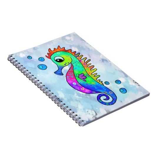 Neonseepferd Notizblock (Rechte Seite)