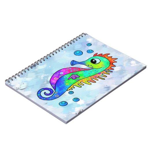 Neonseepferd Notizblock (Linke Seite)