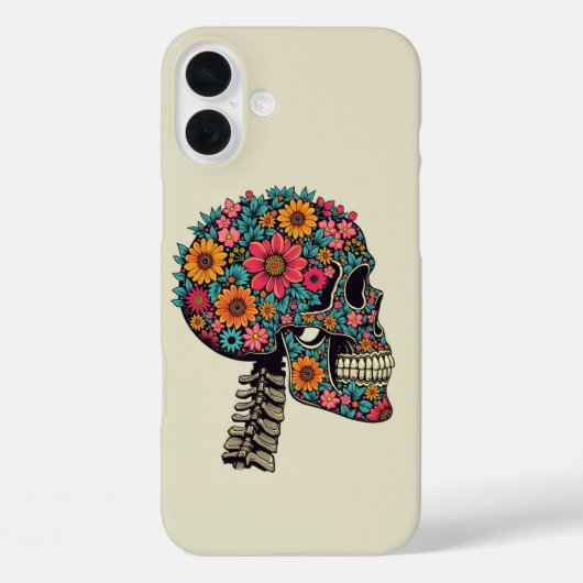 Neonskull- Halloween gothic Case-Mate iPhone Hülle (Rückseite)