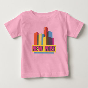NeonSkyline New York City Baby T-shirt