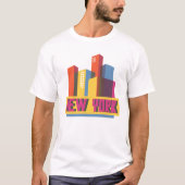 NeonSkyline New York City | T-Shirt (Vorderseite)