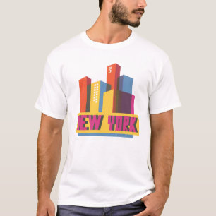 NeonSkyline New York City   T-Shirt