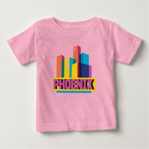 NeonSkyline Phoenix, Arizona Baby T-shirt