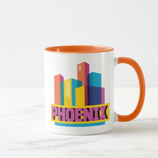 NeonSkyline Phoenix, Arizona | Tasse (Rechts)