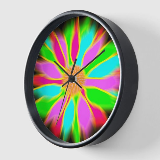 Neonsonnenblume Uhr (Winkel)