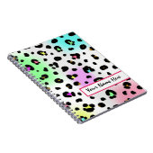 Neonspritzpistolen-Leopard-Druck-Notizbuch Notizblock (Rechte Seite)