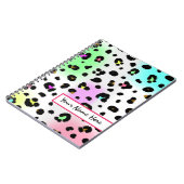 Neonspritzpistolen-Leopard-Druck-Notizbuch Notizblock (Linke Seite)