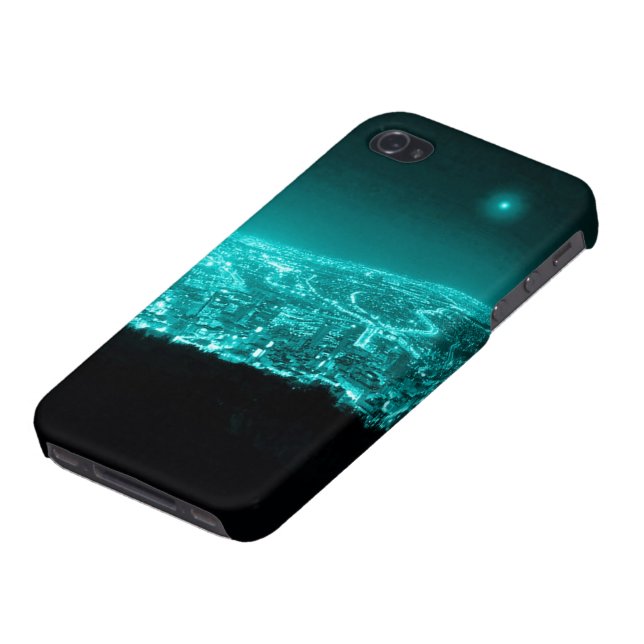 Neonstadt-Lichter iPhone Hülle (Unterseite)
