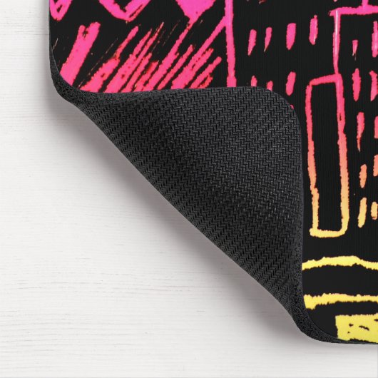 NeonStadtbild Mousepad (Ecke)