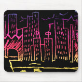 NeonStadtbild Mousepad (Vorne)