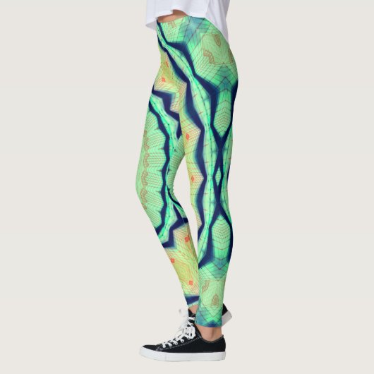 Neonstern Blacklight RaveMandala Leggings (Links)