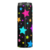 Neonsterne schwarz thermosbecher (Rückseite)