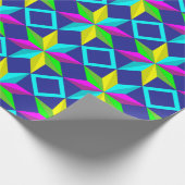 Neonsternpapier Geschenkpapier (Ecke)