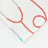 Neonstethoskop-Muster Fleecedecke (Ecke)