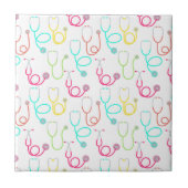 Neonstethoskop-Muster Fliese (Vorderseite)