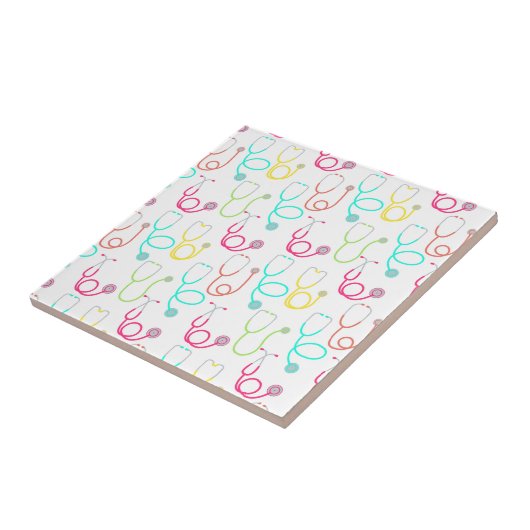 Neonstethoskop-Muster Fliese (Seite)