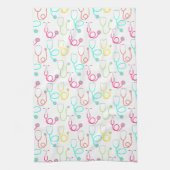 Neonstethoskop-Muster Geschirrtuch (Vertikal)