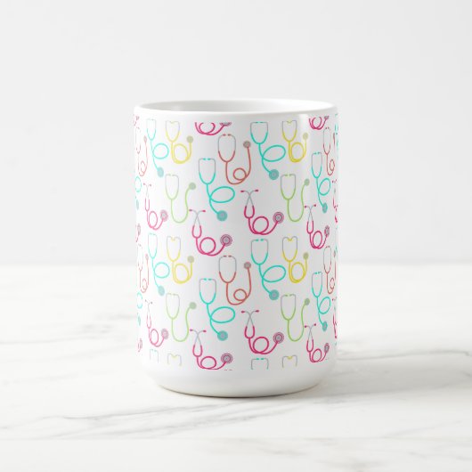 Neonstethoskop-Muster Kaffeetasse (Mittel)