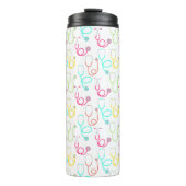 Neonstethoskop-Muster Thermosbecher (Vorderseite)