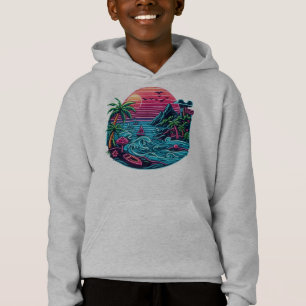 Neonstrand von Tropical/Hawaii Hoodie