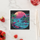 Neonstrand von Tropical/Hawaii Serviette (Beispiel)