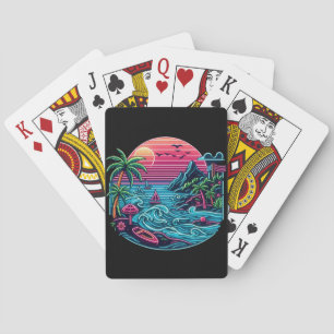 Neonstrand von Tropical/Hawaii Spielkarten