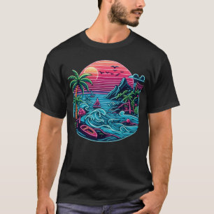 Neonstrand von Tropical/Hawaii T-Shirt