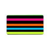 Neonstreifen Adressaufkleber (Vorne)