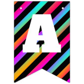 Neonstreifen - alles- Gute zum GeburtstagParty Wimpelkette (Zweite Fahne)