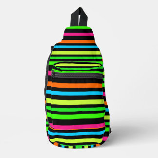 Neonstreifen Crossbody Bag