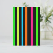 Neonstreifen Dankeskarte (Stehend Vorderseite)