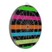 Neonstreifen Dartscheibe (Vorderseite Links)