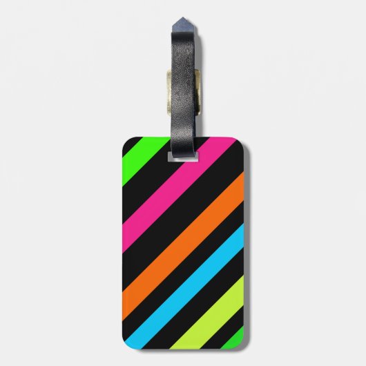 Neonstreifen Gepäckanhänger (Rückseite vertikal)