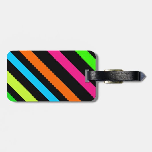 Neonstreifen Gepäckanhänger (Rückseite horizontal)