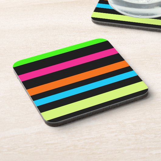 Neonstreifen Getränkeuntersetzer (Linke Seite)