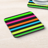 Neonstreifen Getränkeuntersetzer (Linke Seite)