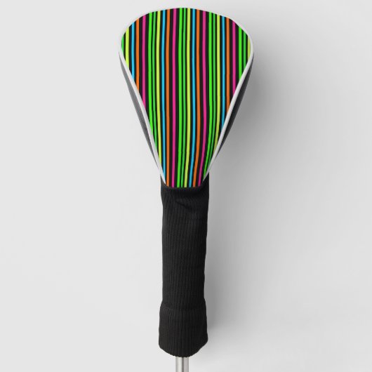 Neonstreifen Golf Headcover (Vorderseite)